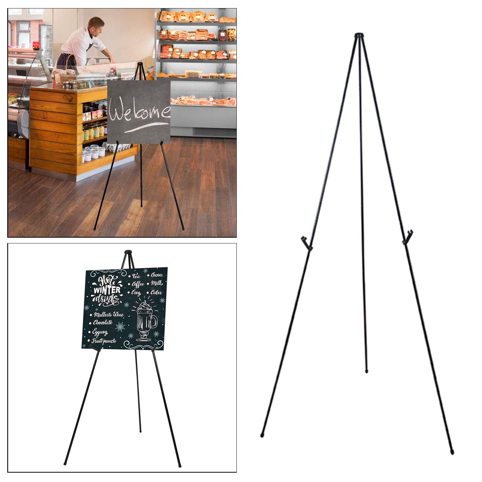Easy-fold Artist Three-legged Display Easel