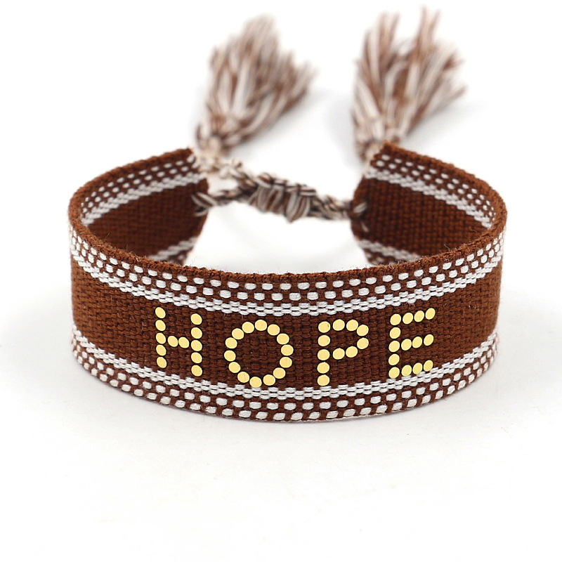 Cross-border Jewelry Sources New Ribbon Hot Piece Bracelet Letters
