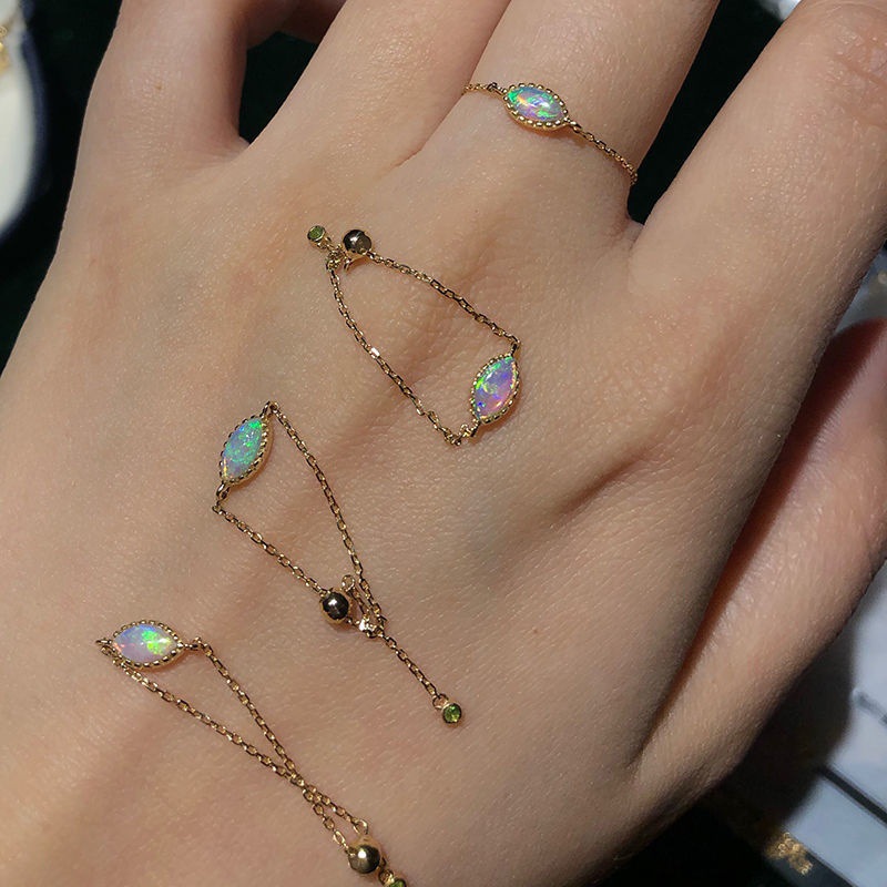 Chain Ring With Adjustable Inlay Safari Colorful — foto 5
