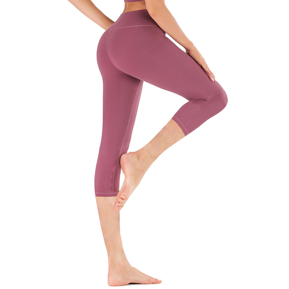 High Waist Slimming Yoga Cropped Pants
