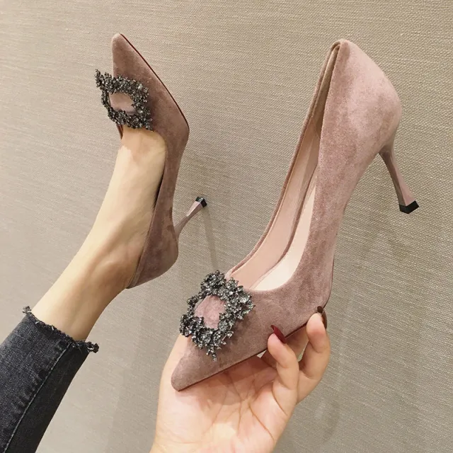 All match French Girl With Pointed Sexy Stiletto Pink - Shop at LoveMi