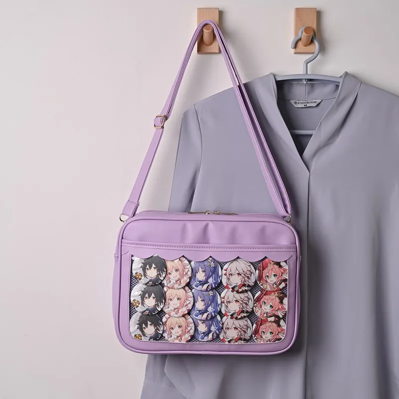 Japanese Girl Jk Handbag Cute Student Bump Color One Shoulder - Purple