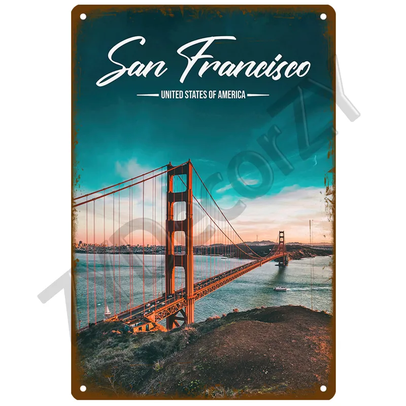 Iron Sheet Painting Antique Creative Bar Cafe Decoration Personality Home Wall Painting Decoration - 7Style