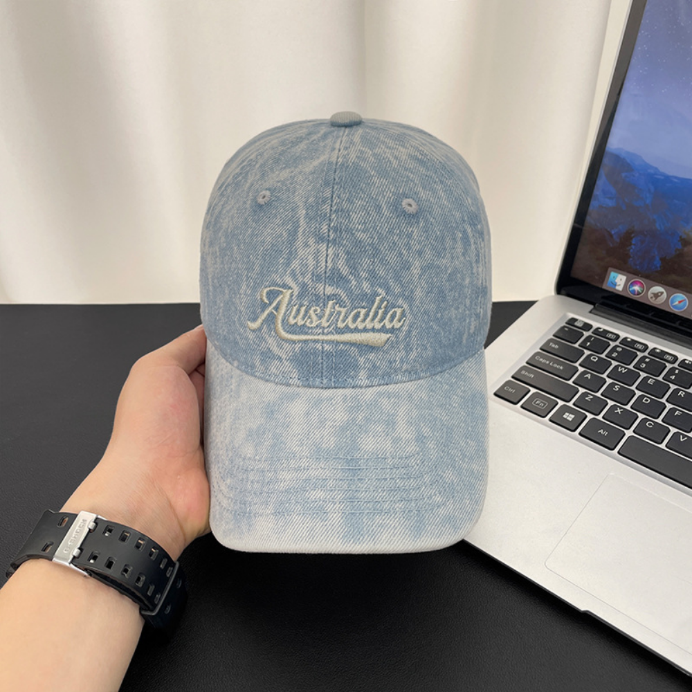 Monochromatic Individuality Frayed Letter Embroidery Washed-out Vintage Trend Fashion Holey Brim Baseball Cap Street Travel 2