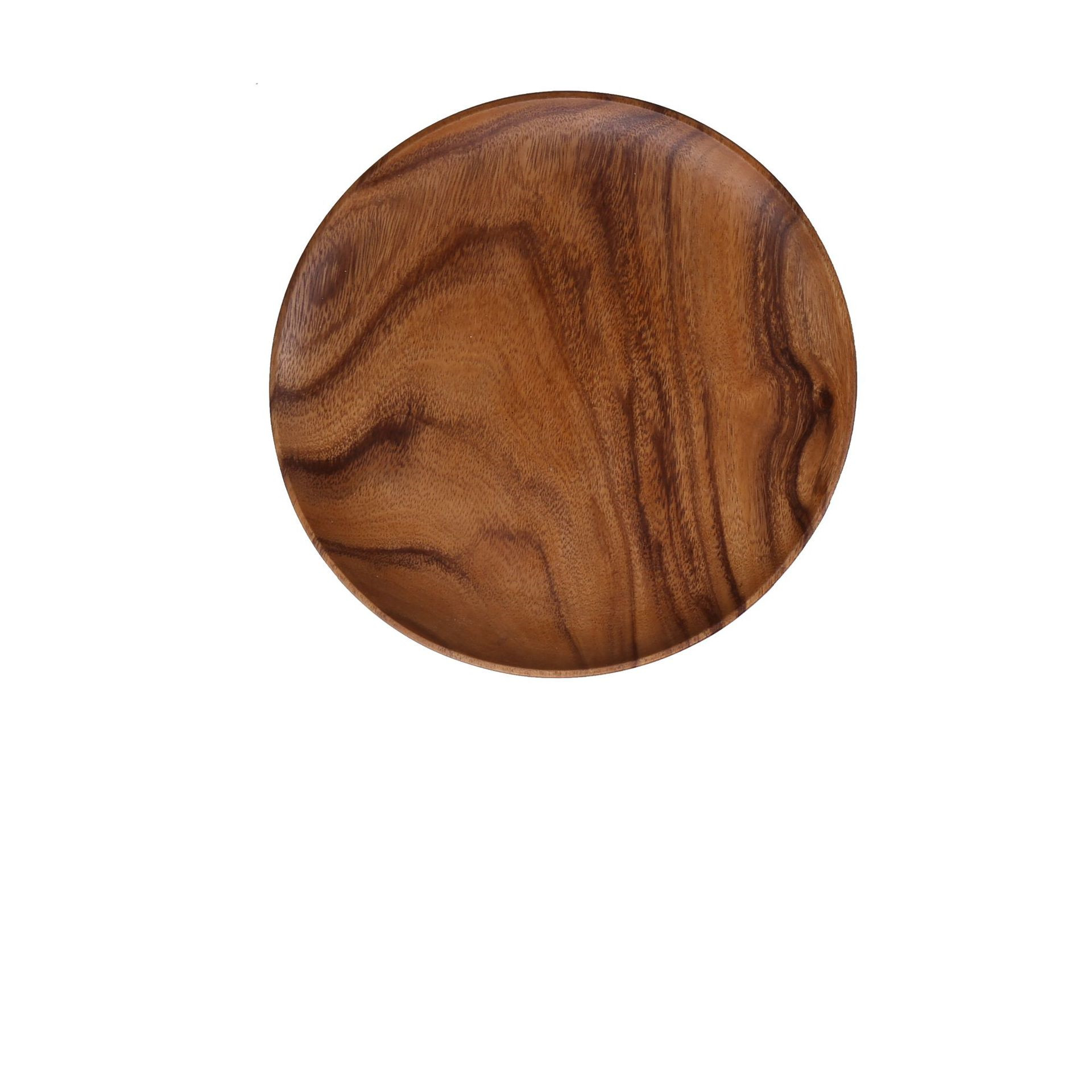 Natural Acacia Wood Bowl And Plate Dinnerware Set - Image 8