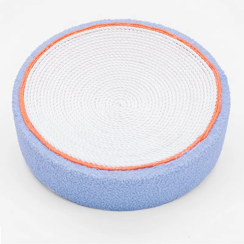 Cat Scratch Board Big Cat Toy Corrugated Cat Paper Bowl With Cardboard Bowl Grinding Claw Cat Sleeping Bed - White