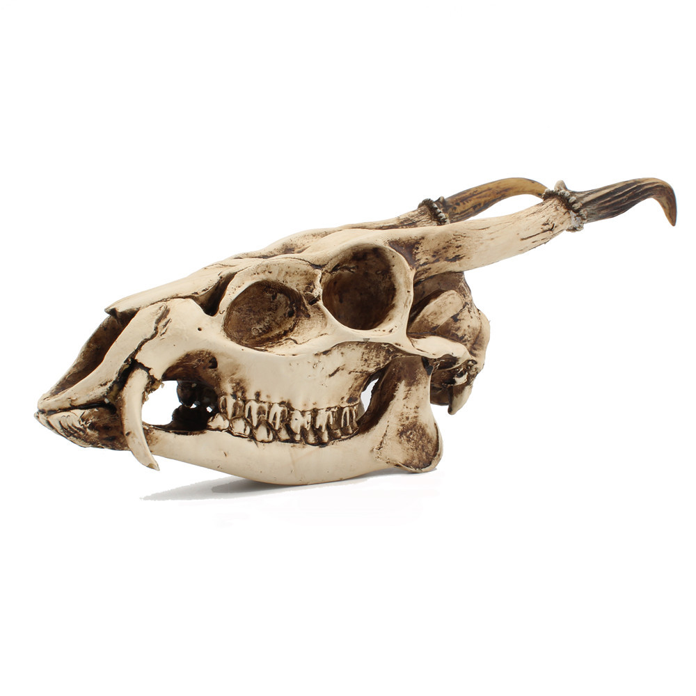 Resin Goat Skull Ornament Three-dimensional Simulation