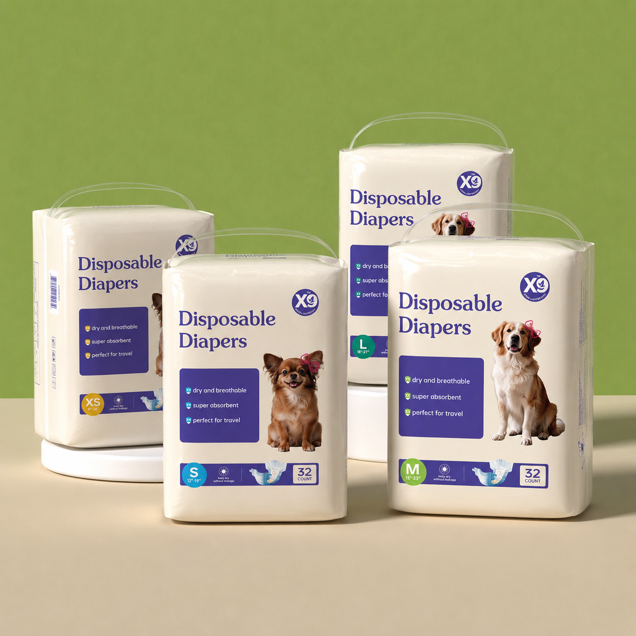 Disposable Female Dog Diapers 2