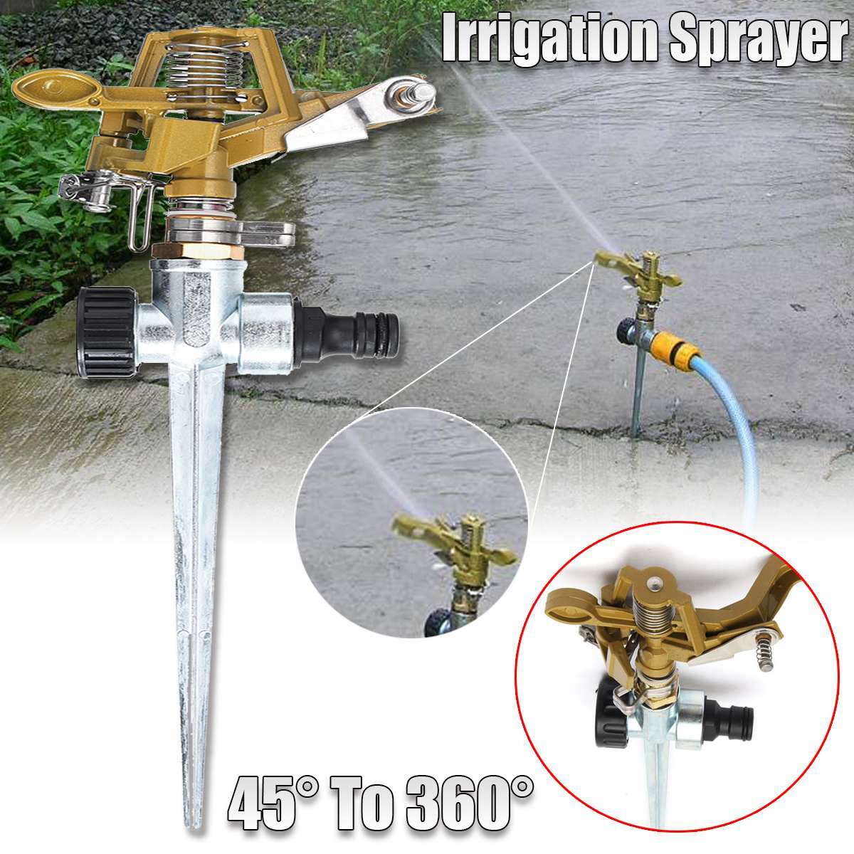 360 Rotating Water Sprayer Garden Lawn Farm Watering Irrigation Sprinkler UK — image 11