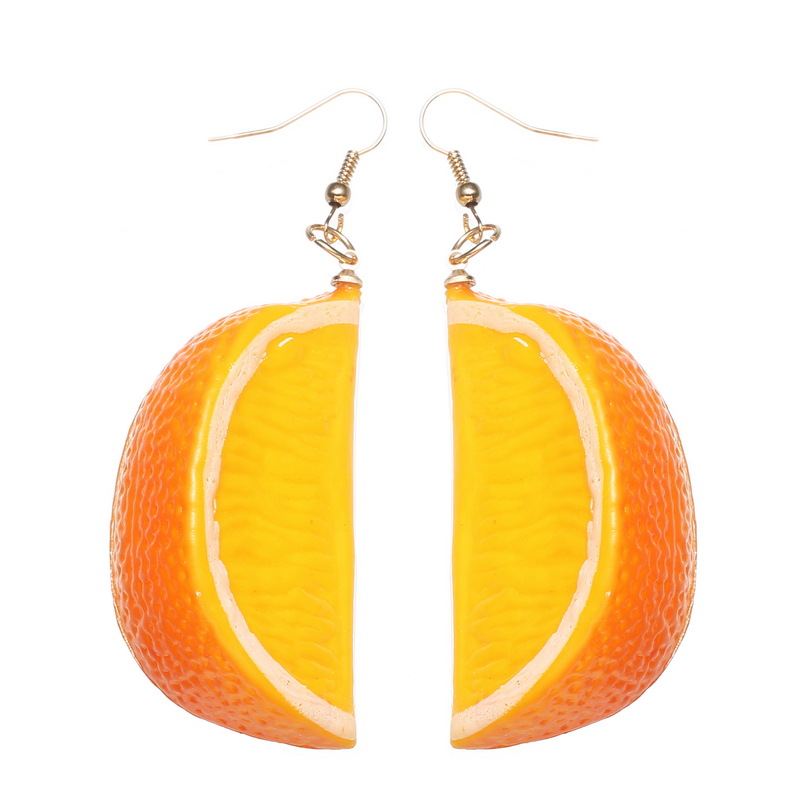 Title 4, Party Holiday Lemon Horn Fruit Earrings