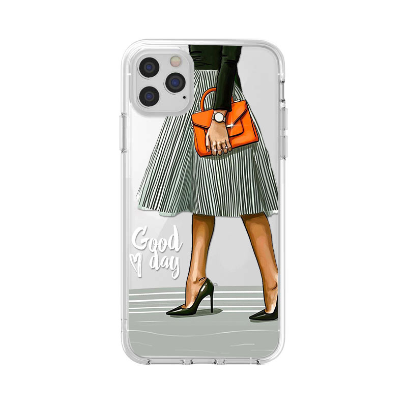 Fashion Lady Mobile Phone Case Transparent TPU Soft Protective Cover - Image 17