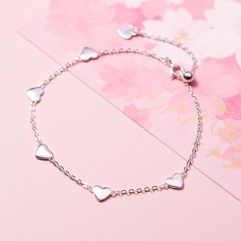 Title 2, Pulsera De Plata S925 Amor Brillante Femenino S...