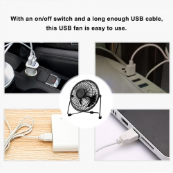Portable Mini USB Cooling Fan   Small Desktop Desk Quiet Computer 8inch