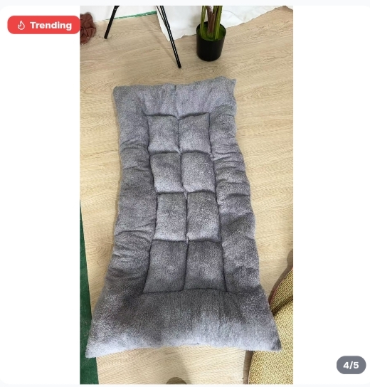 Large Soft Plush Dog Mattress Calming Kennel Cushion Washable Bed Mat For Medium & Large Dogs