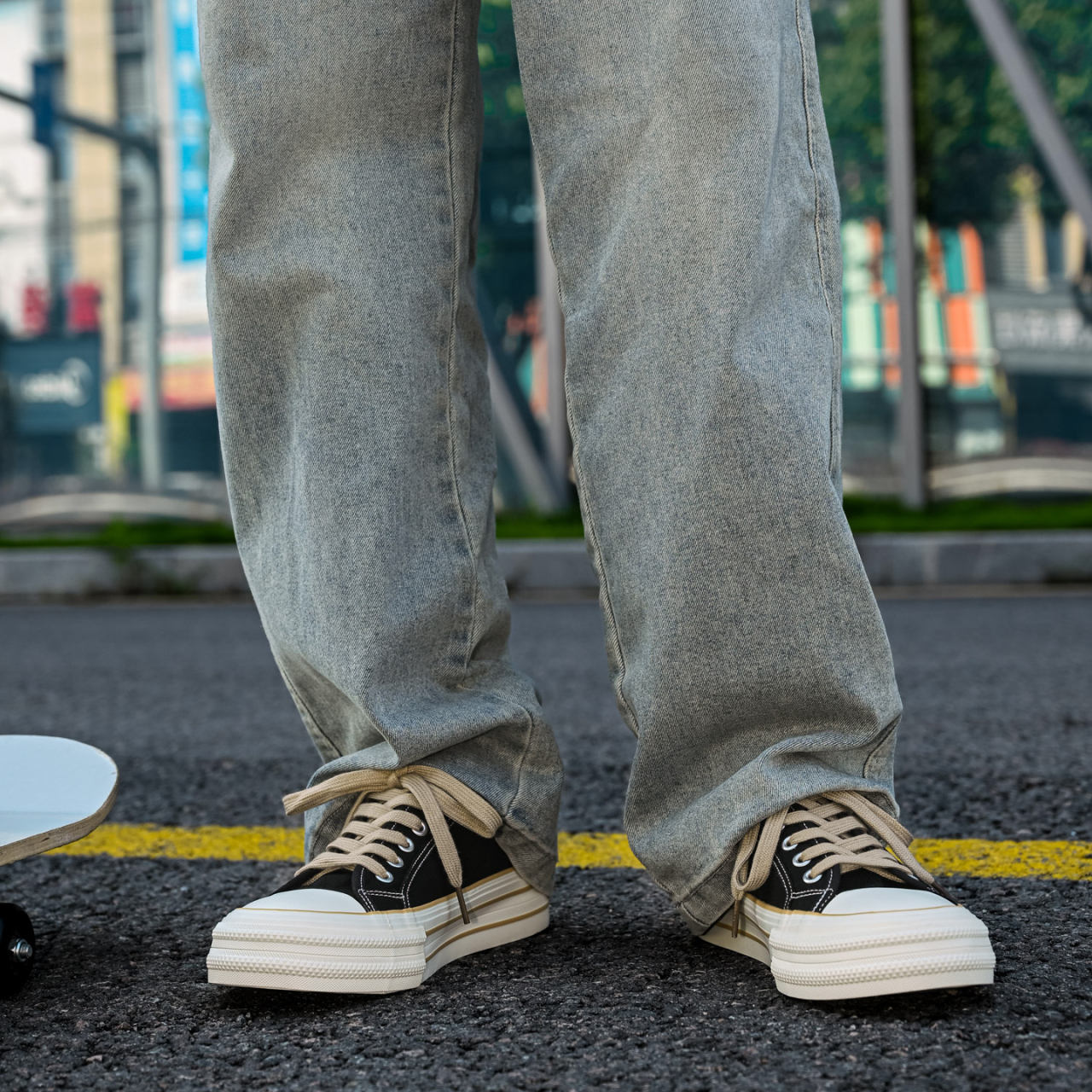 Summer New Men's Shoes, Unique Design Low-top Trendy Sneakers, Fashion Casual Skate Shoes For Students