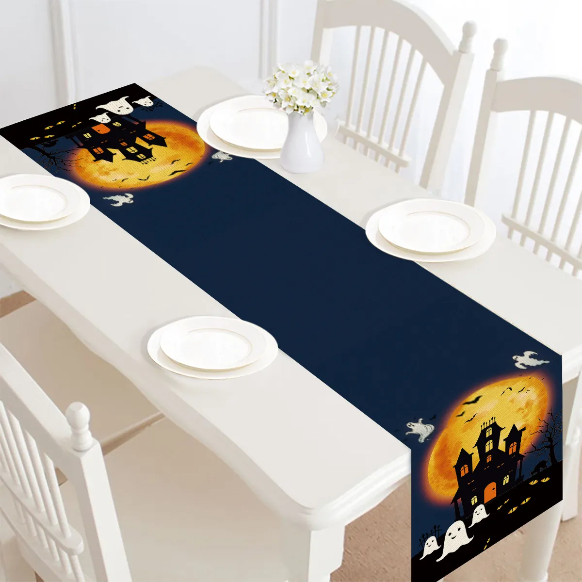 Halloween Table Runner Table Decoration Tablecloth – image 8