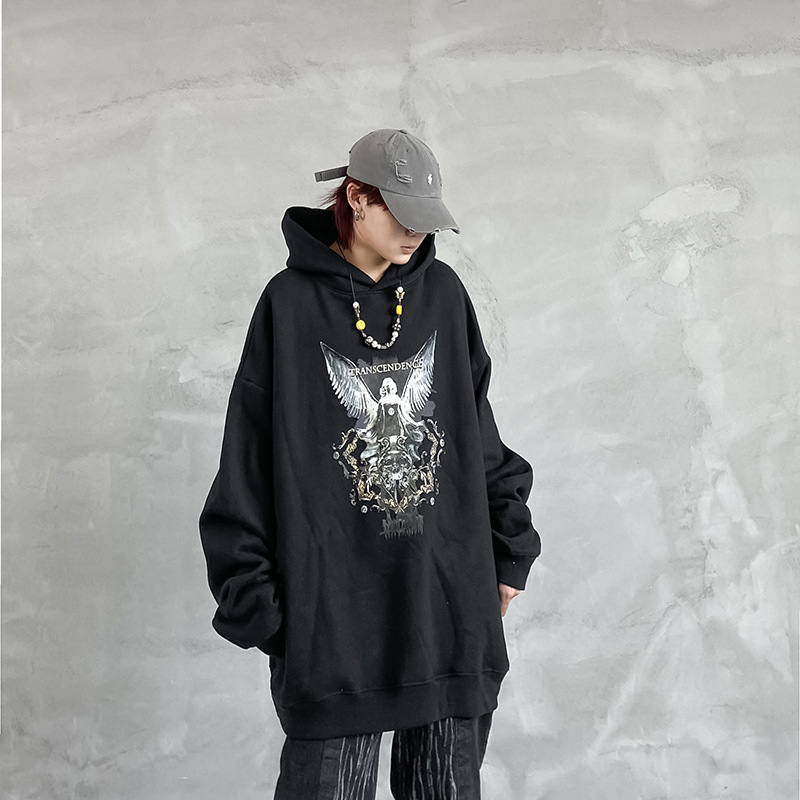 Title 6, Hiphop sweatshirt met capuchon en engelenprint