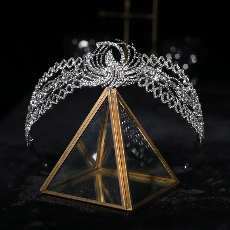 Rhinestone Crown Luxury Clothing Bridal Headdress Baroque