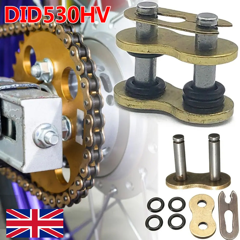 Rear Chain Link, Split Connecting Joining, 530 TVH Heavy Duty 'O' Ring GOLD UK