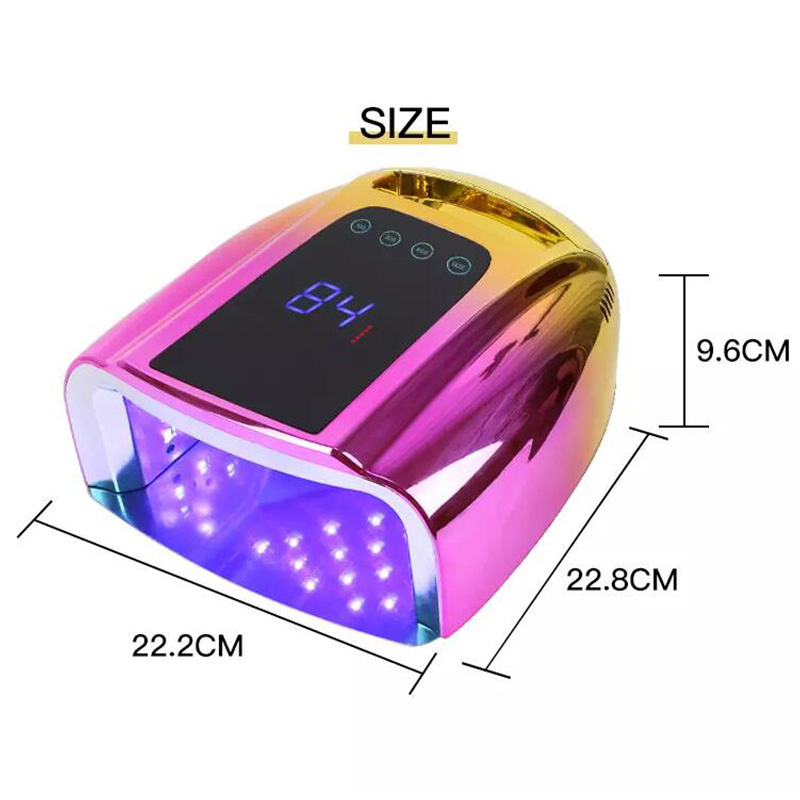 Nail Light Therapy Machine 96W High Power Quick Dry Smart Wireless UV — foto 3
