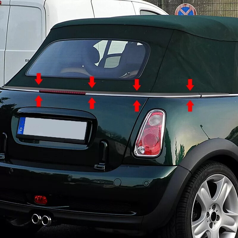 BMW Mini One Cooper S Convertible R52 R57 Rear Soft Top Roof Weather Seal Repair — image 5