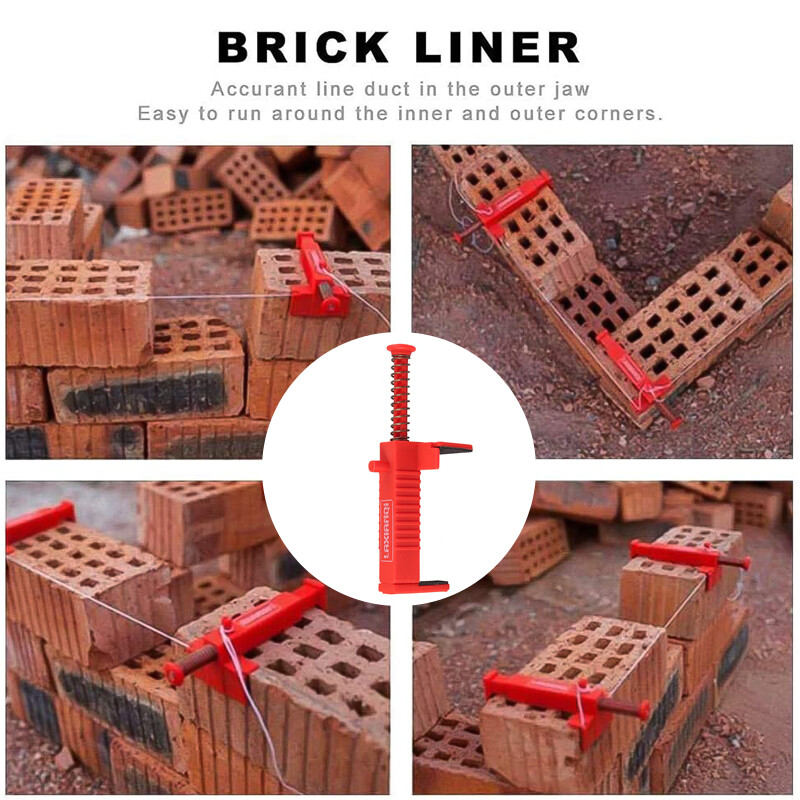 4Pcs Brick Liner Clamps Runner Wire Drawer Bricklaying Fixer Tool For Building 5