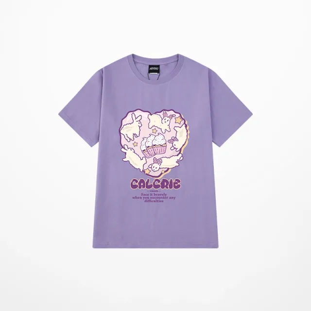 Hip hop Oversize Half sleeved Middle sleeved Hand painted Graffiti Personality Short sleeved T shirt Purple - Shop at LoveMi