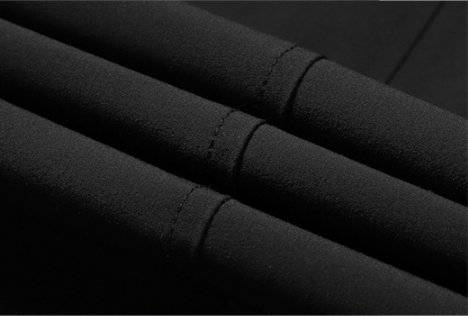 Pockets Black Simple Fashion Zipper Slim-fit Casual Down Jacket