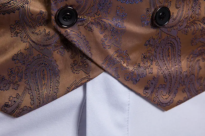 Men's Fashion Color Blocking Casual Print Undershirt