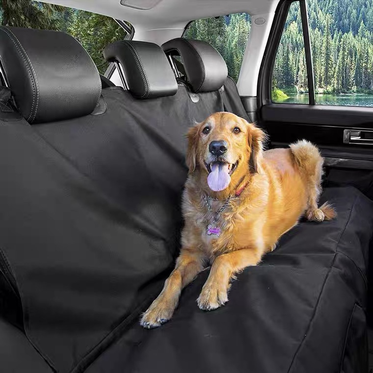 Extra Large Car Cushion, Portable Protective Pad With 4 Handles, Foldable Travel Gadget, Interior Dirt-resistant Mat, Waterproof, Universal For Dogs In The Back Seat.
