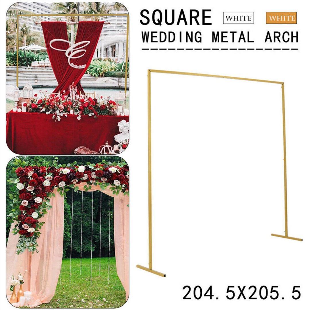 NEW Wedding Stand Flower Rack Arch Iron Party Door Garden Metal Prop Decor 2X2M — image 10