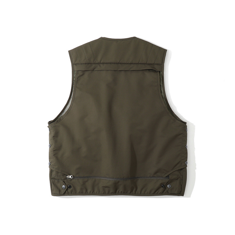 Men's Tactical Vest Folded Through Street Shooting Hip Hop Three-dimensional Multi-pocket