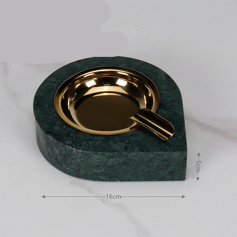 Indian Green Gold Ashtray