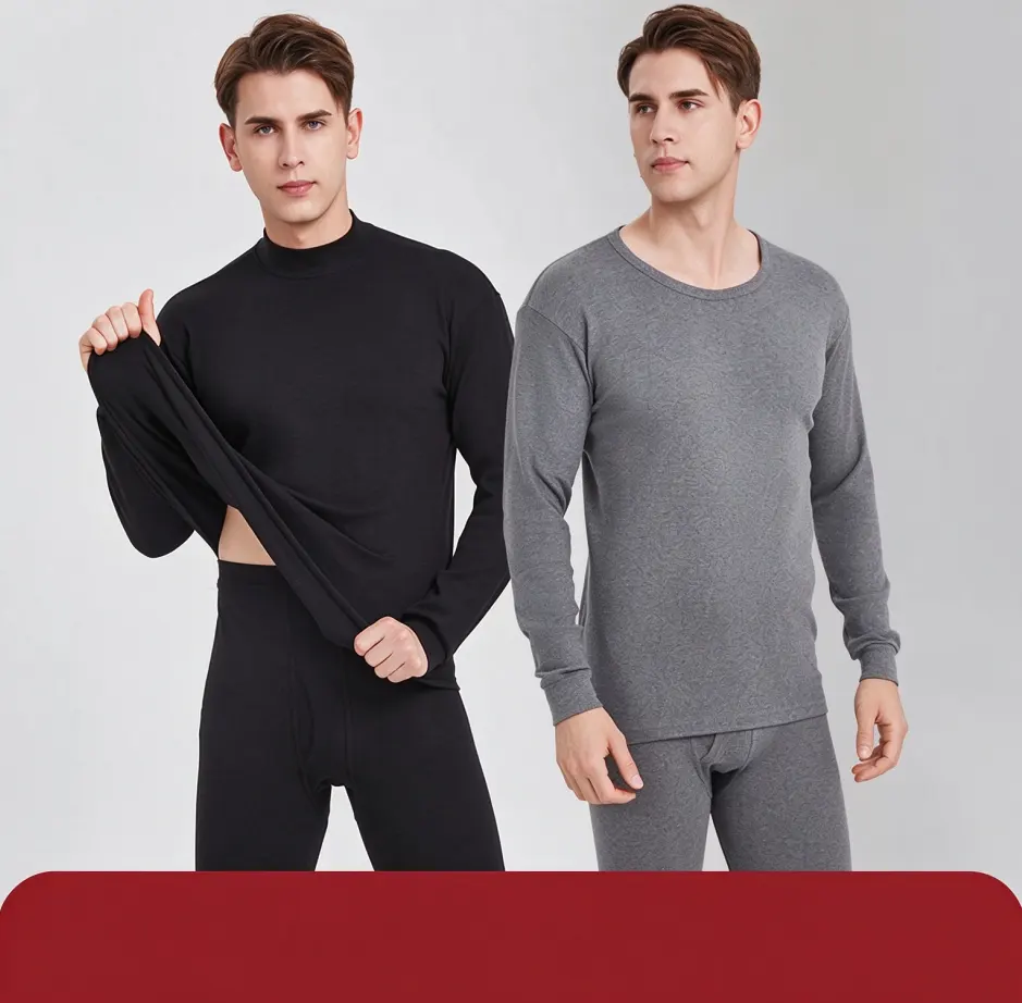 Men's Pure Cotton Autumn Clothes and Long Pants Thin
