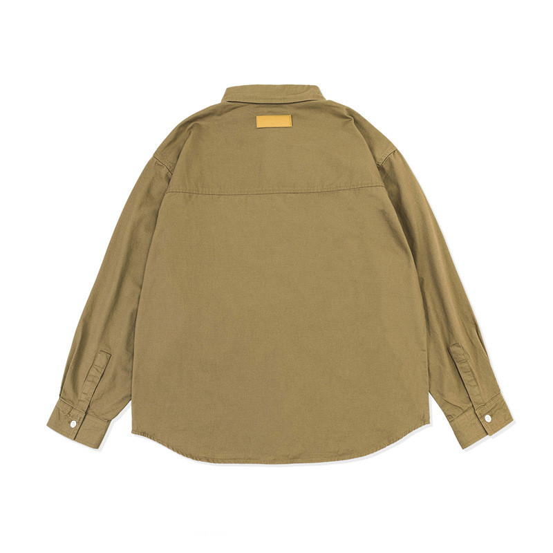 Men's Fashion Contrast Alphabet Print Shirt