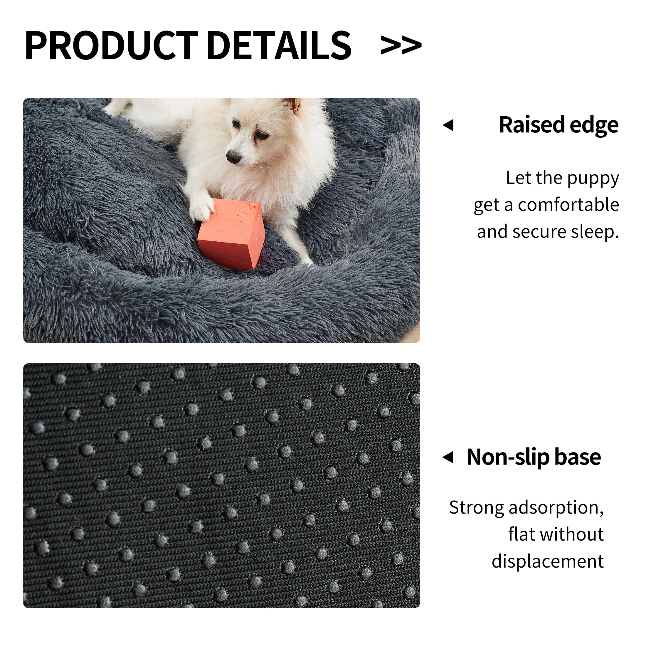 Indoor Cat And Dog Bed, A Quiet Doughnut-Shaped Bed, A Washable Round Soft Pet Bed, Suitable For Medium-Sized And Large Cats And Dogs