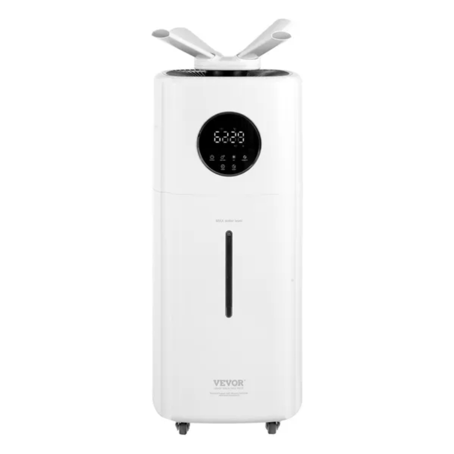 VEVOR Commercial Humidifier, 5.5 Gal 21L 40.6 Oz H Cool Mist Output, Industrial Air Vaporizer For Large Room Up To 1291.7 Sq Ft,Top Refill Humidifier W 12-Hour Timer For Whole House,Greenhouse, Plant - Image 1