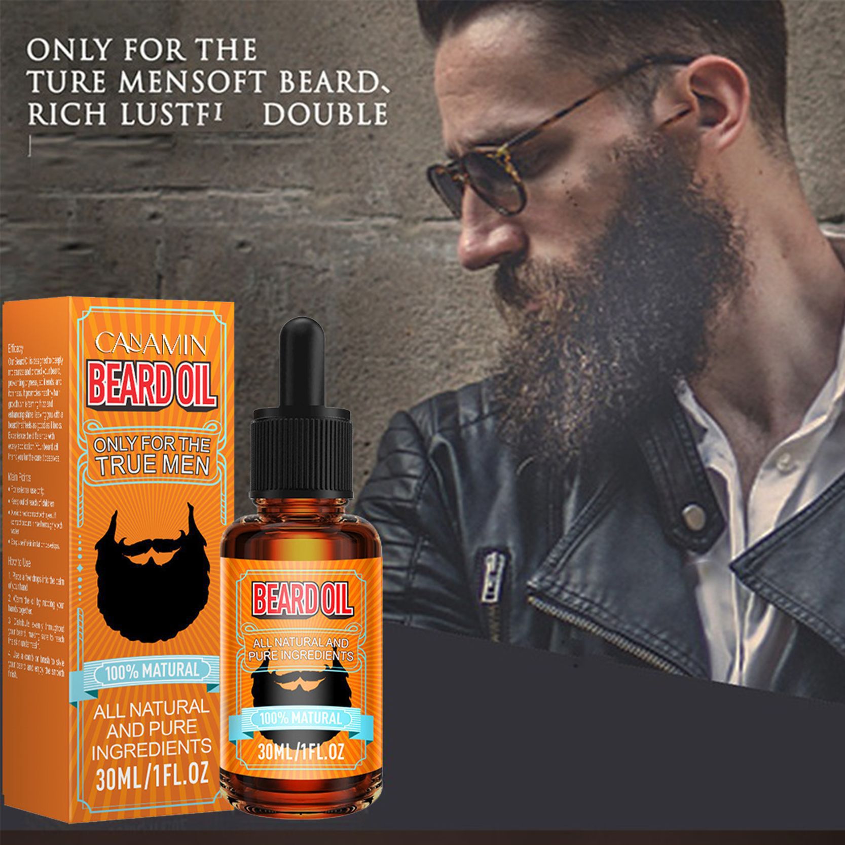 CANAMIN Beard Growth Liquid 30ml — foto 4