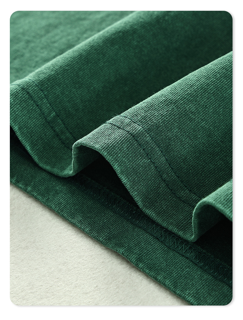 Solid Blank Ribbed Sleeve T Shirt