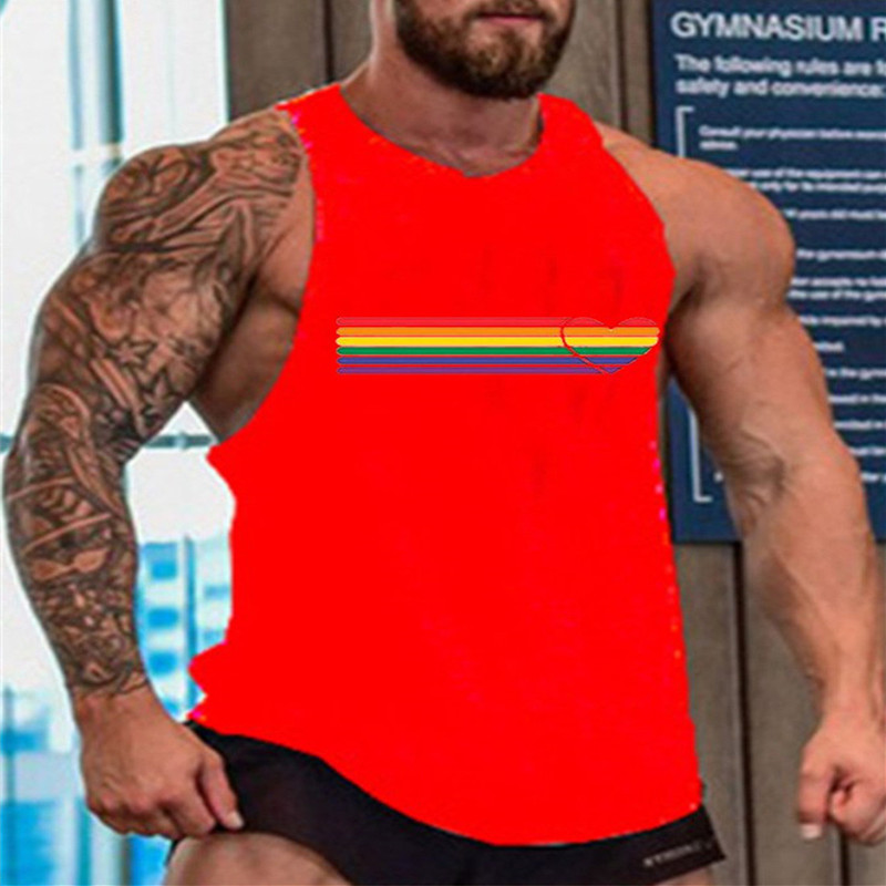 New Fierce Men's Fitness Vest 3D Printed Sports Breathable Sleeveless Vest