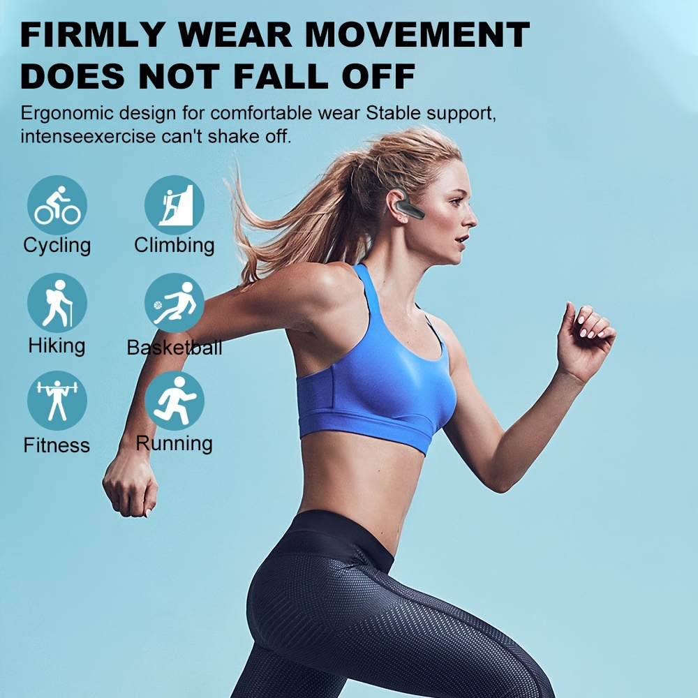 Open,design Bone Conduction Headphones, Wireless Headset, Comfortable To Wear, High-definition Sound Quality, Designed For Running And Sports, Long Battery Life, Stylish And Lightweight