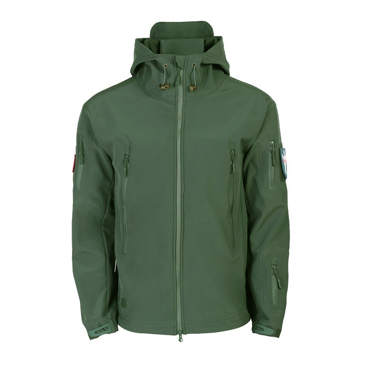 Thin Section Sharkskin Sports Soft Shell Waterproof Three-in-one Men's Warm Rushing Jacket