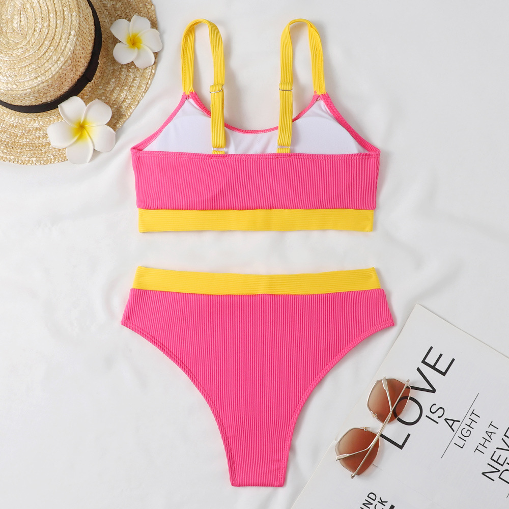 New Special Cloth Thread Sunken Stripe Bikini For Women - Image 18