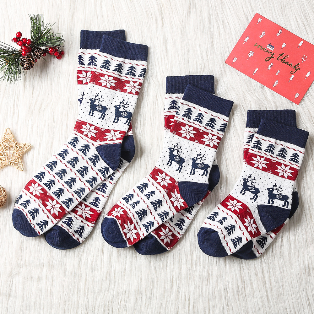 Title 3, Christmas all-match adult children socks