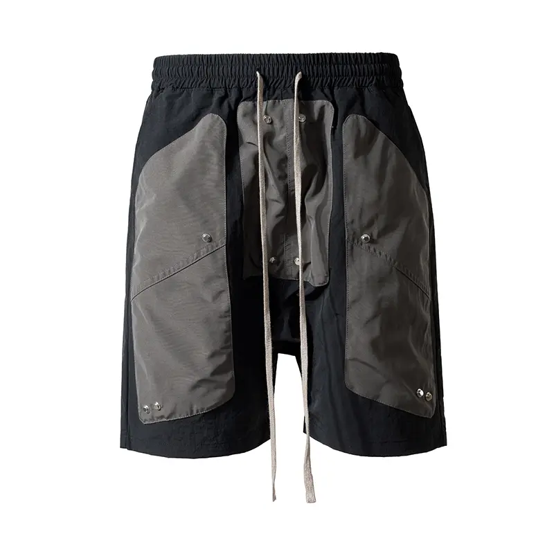 Men's Casual Loose Shorts Contrast Patch