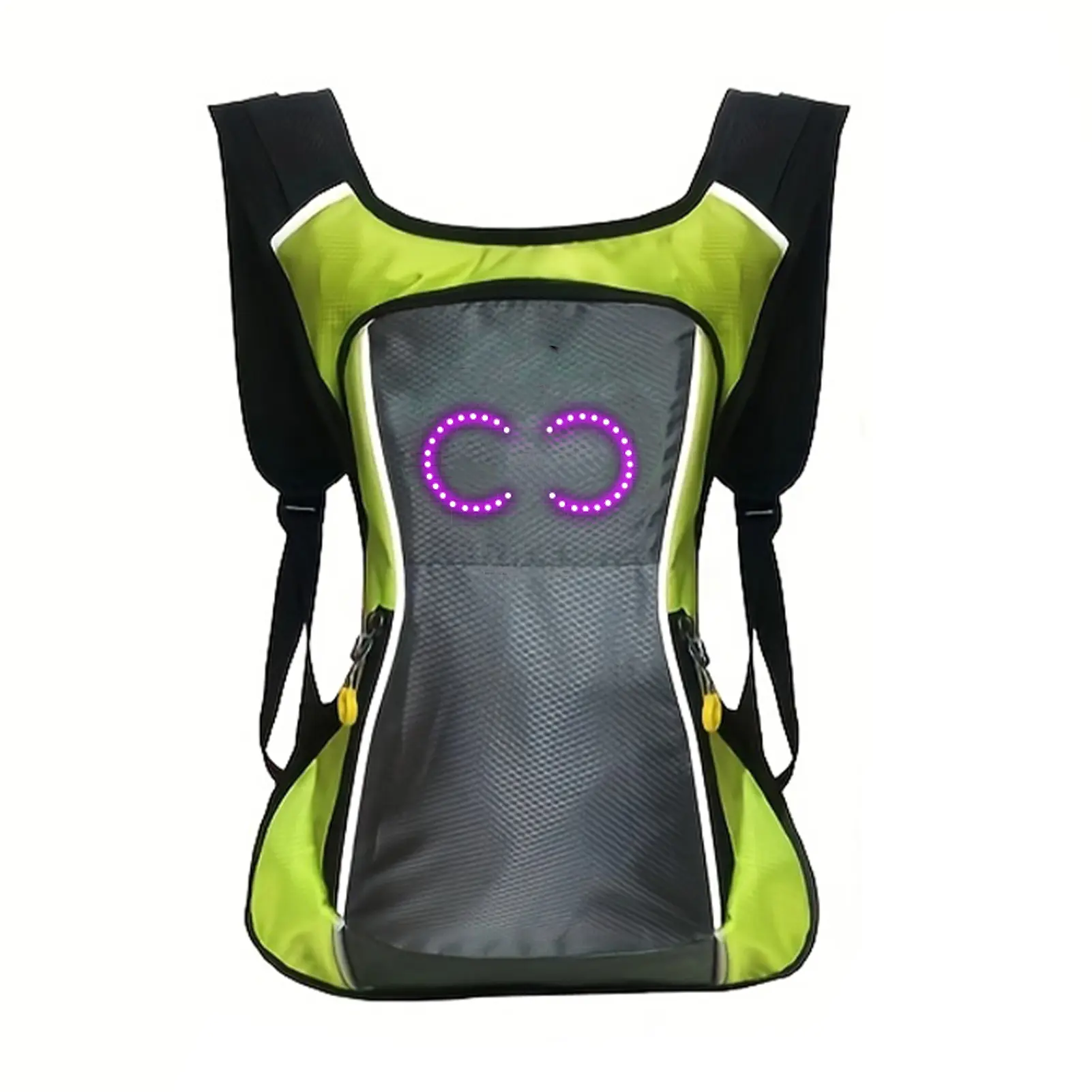 Colorful And Stylish LED Backpack With MusicSynchronized Dynamic Lighting Effects, Adjustable Shoulder Straps, Suitable For NightRunning, Cycling, And Skateboar