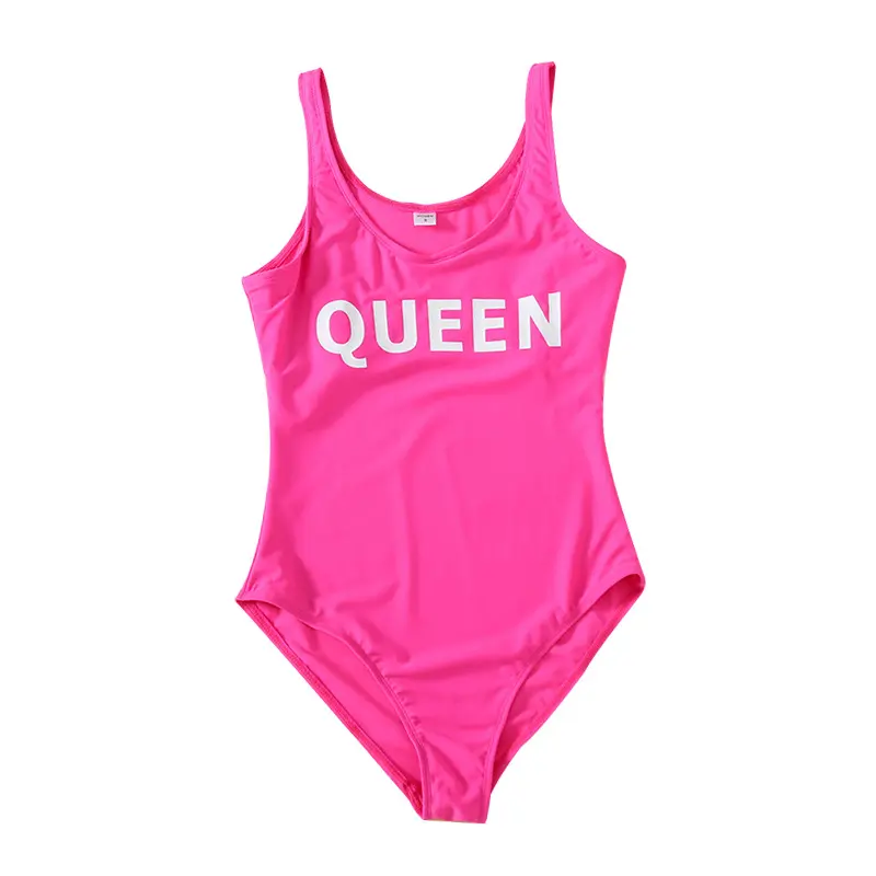 Ladies Sling One-Piece Swimsuit Men's Beach Shorts