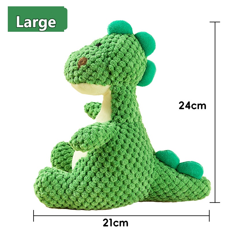 Dog Squeaky Plush Dinosaur Toy For Toy Poodles & Small Breeds, Soft Stuffed Chew Toy With Squeaker, Interactive Plushie For Puppy & Cat, Machine Washable, Boredom Relief Toy