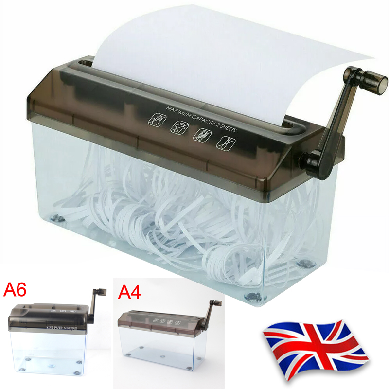 Portable A6 A4 Paper Hand Shredder Manual Straight Cut Home Office — image 9