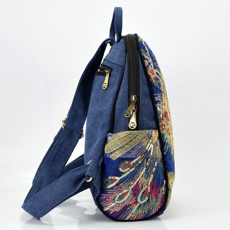 Title 5, Nouveau sac femme en toile brodée ethnique